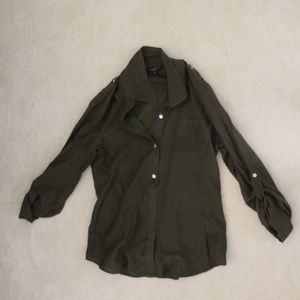 Sanctuary Olive Green Blouse